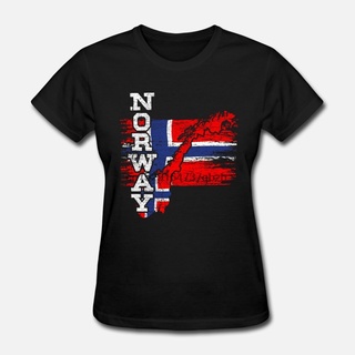 เสื้อยืด ผ้าฝ้าย พิมพ์ลาย Norway Oslo สําหรับผู้ชายS-5XL