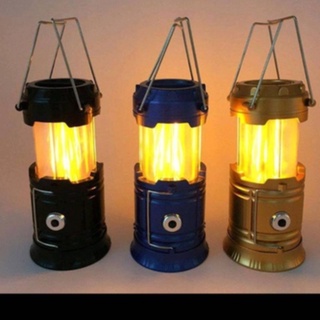 ไฟตะเกียง ไฟเทค ไฟฉาย 3 in 1 multifunction stage flame lamp usb