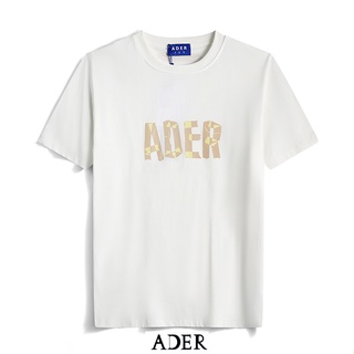 เสื้อยืดใหม่✐✆ADER ผู้ชายและผู้หญิงแฟชั่นลำลองเสื้อยืดแขนสั้นS-3XL