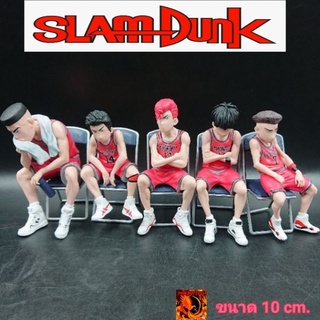 โมเดล สแลมดังก์ บนเก้าอี้ โชโฮคุ Slam dunk  5 คน ขนาด 10 cm. งานดี ราคาถูก พร้อมส่ง