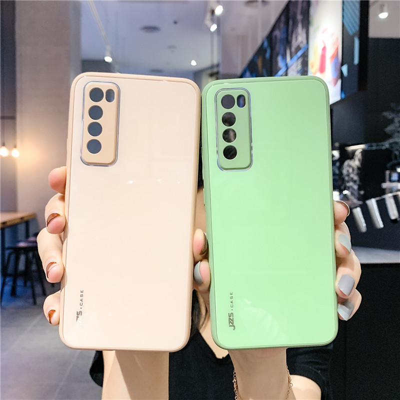 เคท Huawei P40 P30 Pro Soft Silicone Glass Case P30 P40pro+ Shockproof Phone Cover เคสกันกระแทก