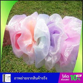 ยางรัดผม โดนัท 2ชั้น ยางมัดผม โบว์โดนัทใหญ่ เครื่องประดับผม