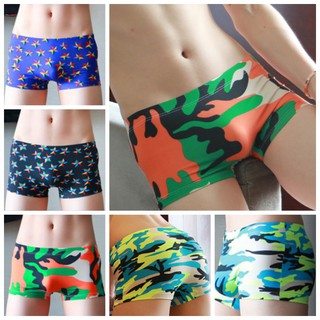 Boxer Mens (บรรจุ 1 ตัว/แพ็ค)กางเกงบ๊อกเซอร์ชาย เอวต่ำ ราคาพิเศษ SIZE M-XXL (พร้อมส่ง)