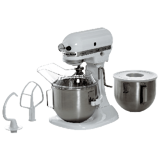 KitchenAid 5KPM50 Stand Mixer 5 Qt 2 Bowls-WH