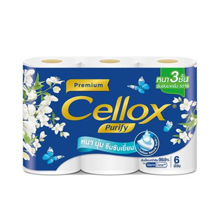 กระดาษชำระ CELLOX อัลตร้าซอฟท์ แพ็ค 6 ชิ้น สะอาด ปลอดภัยต่อการใช้งาน