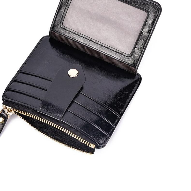 ☂ กระเป๋าสตางค์ใส่บัตรหนังนําเข้าพร้อม ZIPPER JDL01 ➯