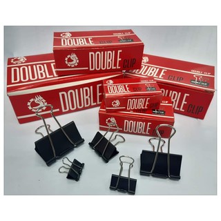 คลิปหนีบกระดาษ Double_clip {ราคาต่อกล่อง 12 ชิ้น}