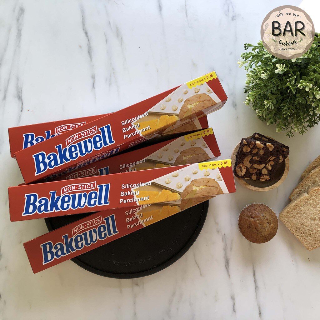 กระดาษไข Bakewell เคลือบพิเศษ(Non-Stick) ขนาด 30cm. x 5m.สำหรับรองอบขนม สามารถใช้ได้ทั้ง 2 ด้านและใช้ซ้ำได้หลายครั้ง ราคา ถูกที่สุด ดีลบีเคเค แกลเลอรีภาพที่ 6