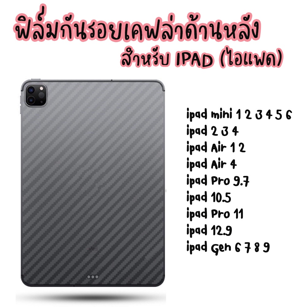 ฟิล์มกันรอยรอบตัวเครื่อง ไอแพด AIR 1 2 3 10.5 Gen07 8 9 10.2 MINI 1 2 3 4 5 6  Ipad 2 3 4 5 6 PRO 9.7