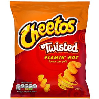 Cheetos Twisted Flaming Hot Snack 65g. ชีโต้สทวิสท์เฟลมมิ่งขนมครก 65 กรัม