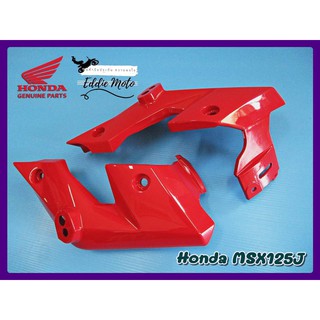 HONDA MSX125 GROM125 LEFTAND RIGHT "GENUINE PARTS" HEADLIGHT COVER "RED" SET // พลาสติกครอบไฟหน้า (แท้) สีแดง