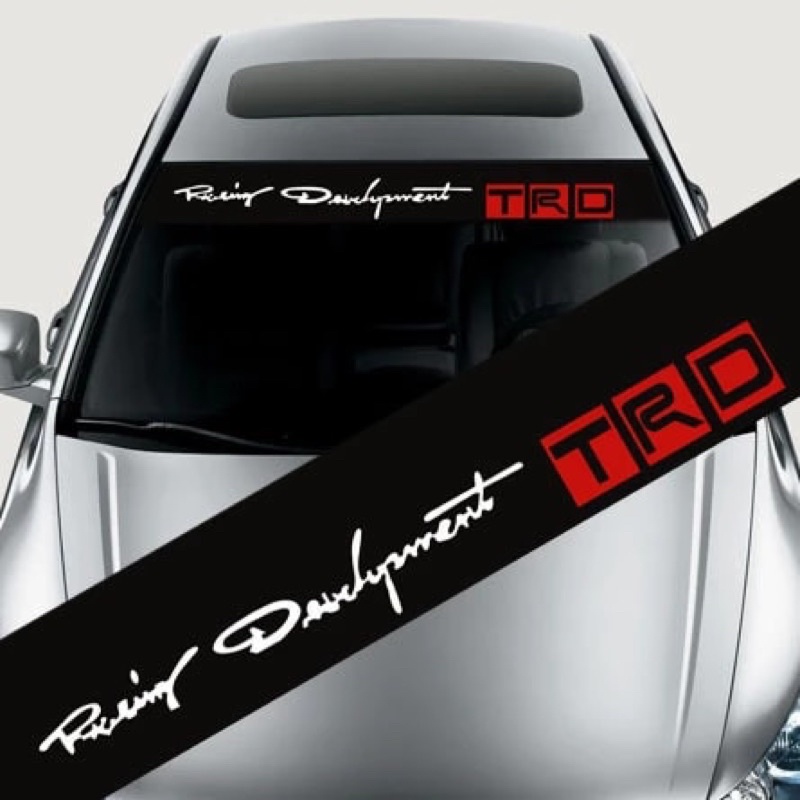 K166 TRD RACING DEVELOPMENT สติ๊กเกอร์ติดกระจกไวนิลแบบเต็มหน้าจอ