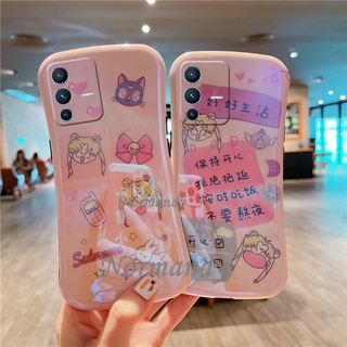 Ready Stock เคสโทรศัพท์ 2022 NEW Phone Case VIVO V23 X70 Pro 5G Small Waist Blu-ray Casing Cute Cartoon Beautiful Girl TPU Soft Case VIVO V23 5G เคส