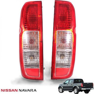 ไฟท้าย รุ่น นิสสัน นาวาร่า NISSAN NAVARA D40 ปี 2005 - 2014 สีแดง รวมชุดสายไฟ และหลอดไฟ