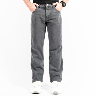Gizmo Celana Jeans Reguler Grey Retro Basic Denim Celana Standar