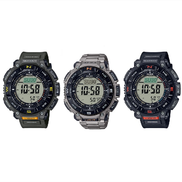 Casio Protrek นาฬิกาข้อมือผู้ชาย สายยูรีเทน รุ่น PRG-340,PRG-340T (PRG-340-1,PRG-340-3,PRG-340T-7)