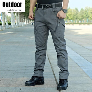 IX9 Mens Waterproof Tactical Pants Outdoor ทหาร กองทัพบก Cargo Combat Camo Pants