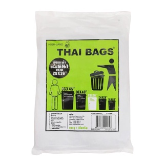 ถุงขยะ 1 กก. ขนาด 28 x 36 นิ้ว สีดำ ถุงขยะ Garbage bag 1 kg. Size 28 x 36 inches. Black.