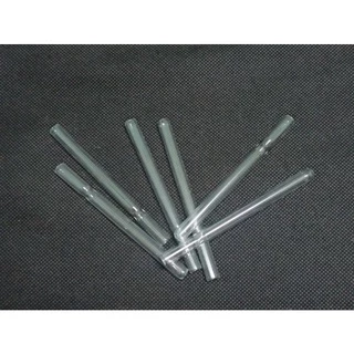 หลอดแก้วตัดปลายแบบบาง 7mm. ยาวประมาน 100mm.หนา0.5mm