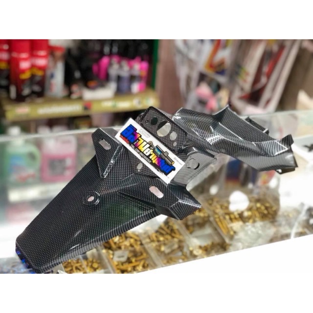 บังโคลนหลัง MSX125 MSX SF เคฟล่าดำ ดำด้าน