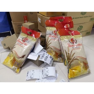 ข้าวหอมมะลิสุรินทร์ 100% ตรา เป็ดแมนดาริน หอมทะลุหม้อ 5 กก