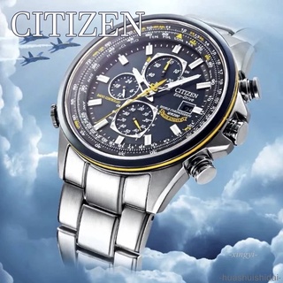 Citizen นาฬิกาข้อมือควอตซ์แฟชั่น สายแสตนเลส บอกปฏิทิน หรูหรา ให้เป็นของขวัญได้ สําหรับบุรุษ