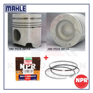 MAHLE ลูกสูบ+แหวน NPR สำหรับ HINO SS1K รุ่นเครื่อง K13C 24V