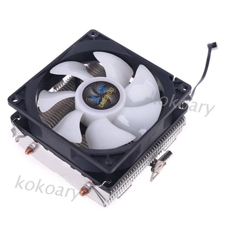 Kok Silent Cpu Cooler Lga / 2011 / 115 X / 775 3 Pin Pc หม้อน้ํา 2 ท่อทองแดง Led