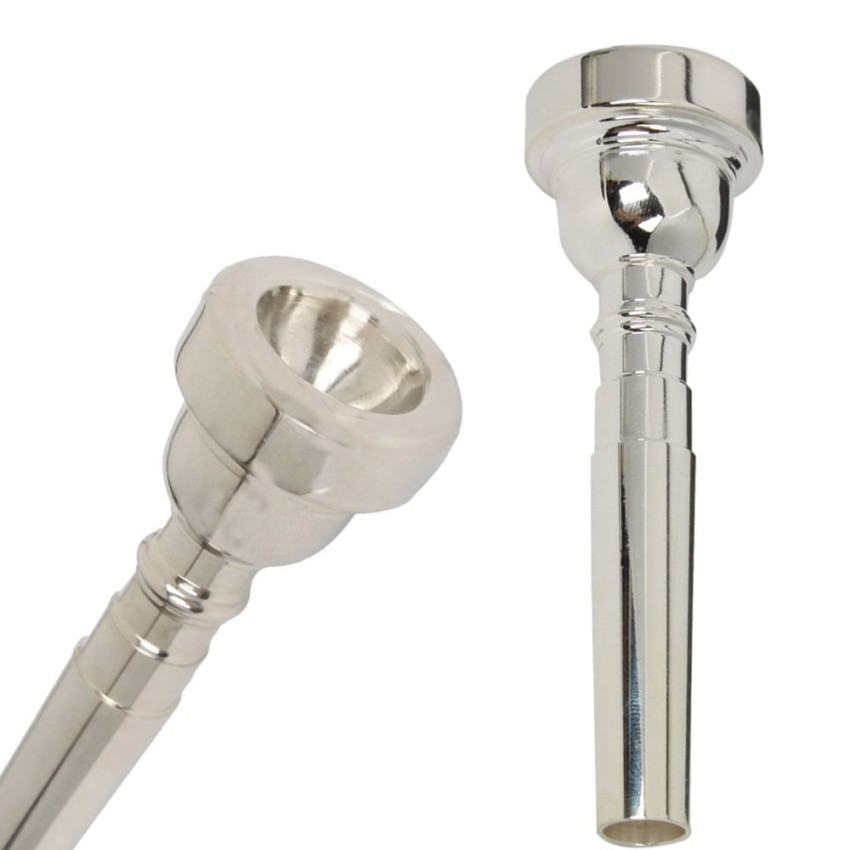 kings usa ปากเป่าทรัมเป็ต Trumpet Mouthpiece ปากเป่าทรัมเป็ท 7C คอร์เนต ปากทรัมเป็ตสี เงินแท้ 1 อัน