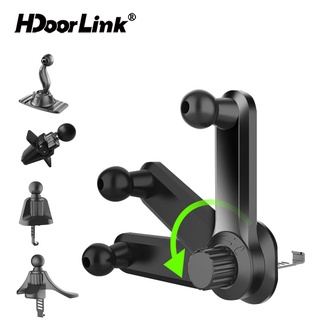 Hdoorlink ฐานวางโทรศัพท์มือถือ 17 มม. หมุนได้ 360 องศา อุปกรณ์เสริม สําหรับขาตั้ง GPS ติดช่องแอร์รถยนต์