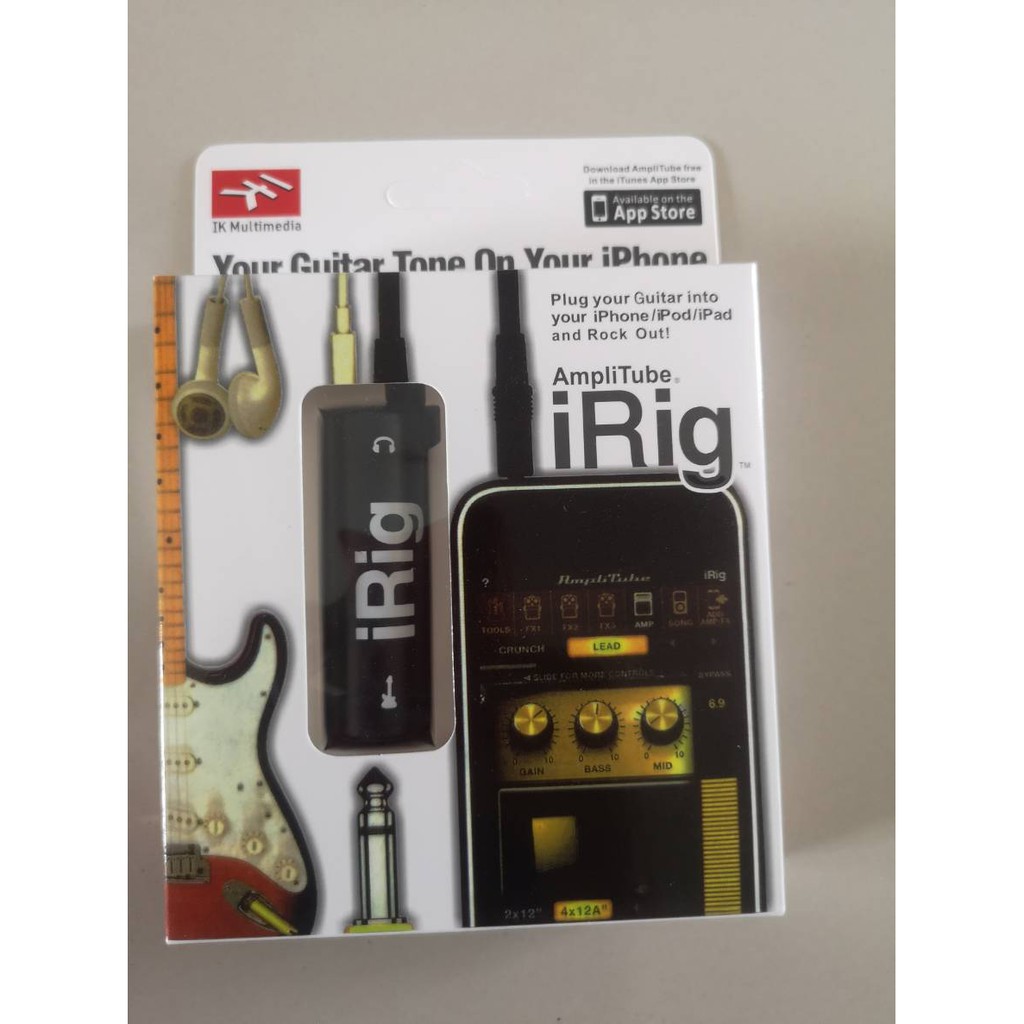 iRig AmpliTube Effect Guitar อุปกรณ์เพิ่มเอฟเฟคเสียงต่อกีต้าร์ กับ iPhone (Black)