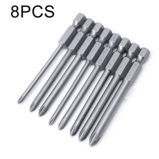8 x/ชุดอุปกรณ์ไขควงแม่เหล็กทรงสามเหลี่ยม s 2 steel 1/4 hex shank 75 มม.