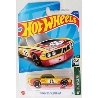 22HW Diecast Hot wheels Car 🔆 73 BMW 3.0 CSL RACE CAR โมเดลรถฮอตวิลขนาดเล็ก บีเอ็มดับเบิลยู ความยาวรถ 7.0 ซม การ์ดสวย