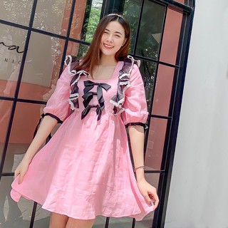 KAYASIS~❤️ | KYS050 PATRICIA PINK LINEN MINI DRESS