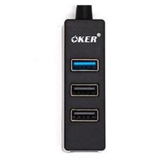 OKER HUB USB 2.0 x 3 Port + USB 3.0 x 1 Port (H-804)มี2สี