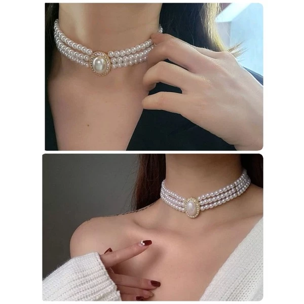 สร้อยคอ เครื่องประดับออกงาน SET N043