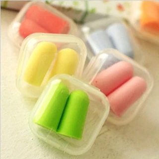 พร้อมส่ง!ที่อุดหู ที่อุดหู กันเสียงรบกวน กันกรน แพ็คคู่ พร้อมกล่องเก็บ