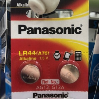 [( 2 ก้อน )] Panasonic LR44 Alkaline AG13 357A A76 งานบริษัท