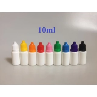 ขวดพลาสติกเปล่าสีขาวทึบ ขวดหยด5/10/20/30ml พร้อมจุกและฝา จำนวน1ชิ้น