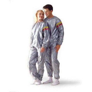 Sauna suit  silver ชุดซาวน่าออกกำลังกายรีดเหงื่อ  freesize