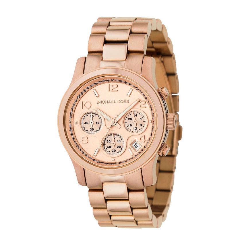 Michael Kors นาฬิกาข้อมือผู้หญิง สายสแตนเลส รุ่น MK5128 - Rose gold