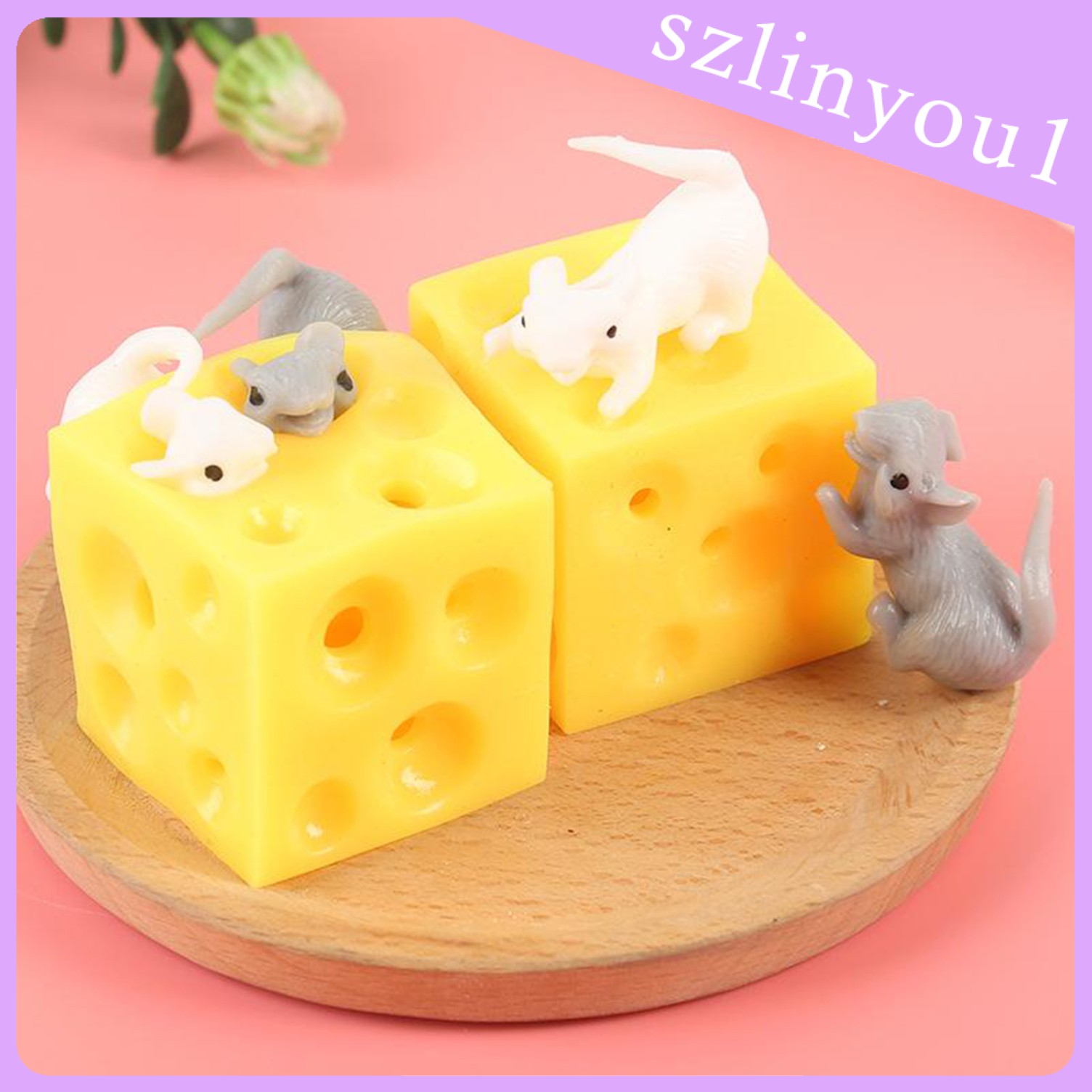 mouse and cheese fidget toy
