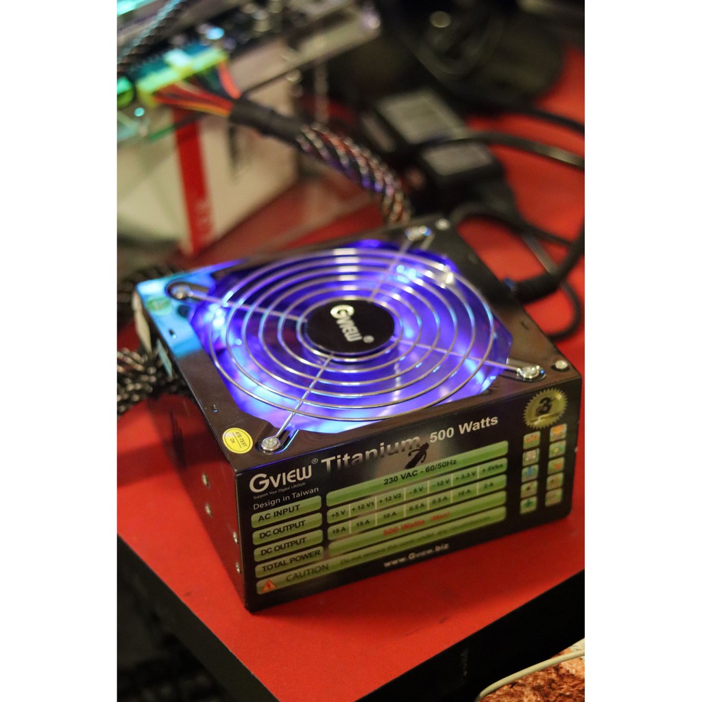 Psu 500w max gview Titanium วัตเต็ม