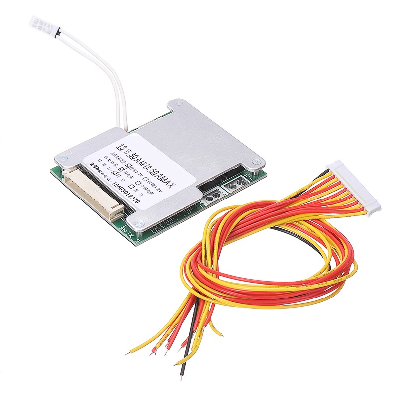 บอร์ดแบตเตอรี่ลิเธียม 13S 48V 50A 18650 Li-ion BMS ทนทานสําหรับผู้บริโภคและ