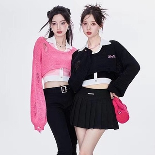 🔥B-099🔥 SET BARBIE-underpass barbie เสื้อคล้องคอ+สเวตเตอร์แขนยาวแบบถัก 🍒𝓑𝓻𝓪𝔀𝓱𝓸𝓵𝓮𝓼𝓪𝓵𝓮🍒