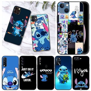 เคสโทรศัพท์มือถือ แบบนิ่ม ลายการ์ตูน Stitch สีดํา สําหรับ Vivo V15 V15 Pro V11 V11 Pro V9 Y85 Y89 V7 Y75 V5 Lite Y66