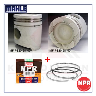 MAHLE ลูกสูบ+แหวน NPR สำหรับ MITSUBISHI TRUCK 12023cc 24V รุ่นเครื่อง 6D40-T1 (หลุม 90)