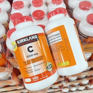 🔥Exp08/2026🔥Kirkland Signature Vitamin C 1000 mg. 500 เม็ด