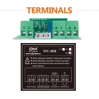 【พร้อมส่งจากไทย/COD】STC-3028 /STC 1000เครื่องควบคุมความชื้นและอุณหภูมิ AC 110-220V DC 12V DC 24V 10A จอแสดงผล LED แบบคู่