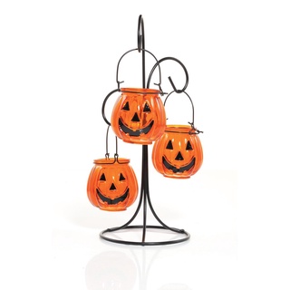 Tea Light Holder Pumpkin Tree